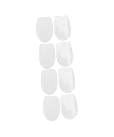FOMIYES 4 Pairs Silicone Heightening Insole Height Lift Insoles Invisible Shoe Inserts Increased Height Shoes Pad Shoe Incresed Inserts High Elasticity Booster Pad
