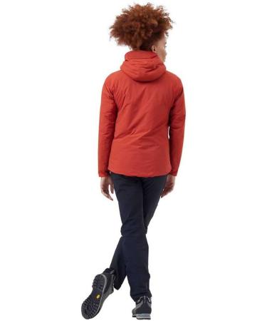 Odlo Women's Insulated Ascent S-Thermic Hooded Jacket - L Ketchup | Buy Now for International Shipping - Buy Online on GoSupps.com