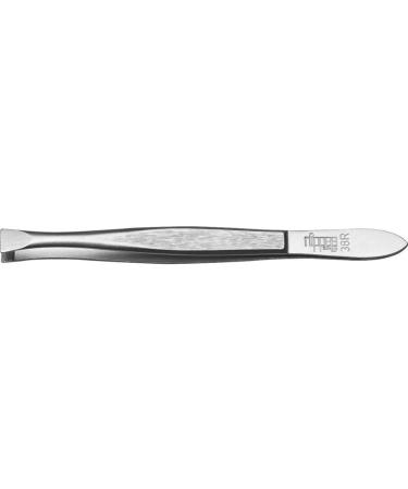Nippes Solingen Tweezers with Straight Tip Stainless Steel 9 cm Length Tweezers Splitter Straight Tweezers for Precise Hair Removal Made in Germany 38SR Silver