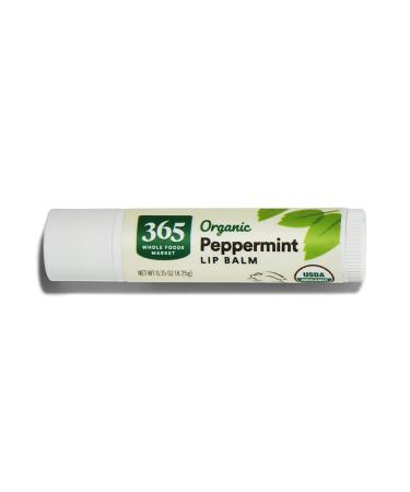 365 by Whole Foods Market Organic Lip Balm Peppermint 0.15 Ounce Peppermint 0.15 Ounce (Pack of 1)