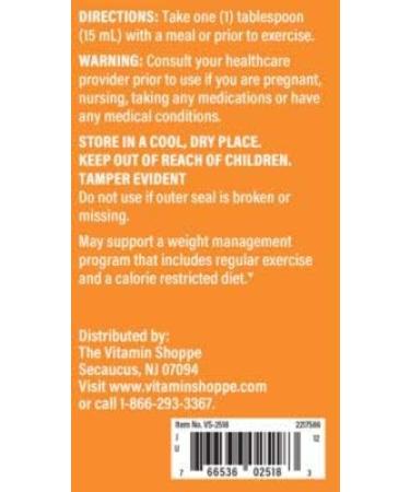 Vitamin Shoppe L-Carnitine Liquid - 3000mg Raspberry Flavor for Fat Metabolism & Heart Health - 24oz - Buy Online on GoSupps.com