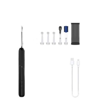 Fit For Smart Ear Cleaner Stick With Endoscope 400W High Precision Wireless Earwax Remover Set Rechargeable Otoscope Cleaning Tools(Black)