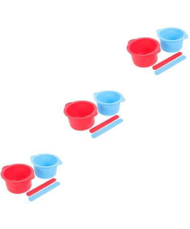 6 STK shell set made of silicone wax melting pot salon masking bowl wax warmer silicone liner wax heating liner replacement wax bowl silicone bowl peel gel reusable