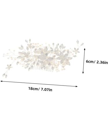 minkissy Wedding Hair Accessories Hair Clips Tiara Hair Pin Hair Barrettes Womens Headpiece Hair Accessories for Girls Flower Hair Accessories Comb Bride Rhinestones Zinc Alloy - Buy Online on GoSupps.com