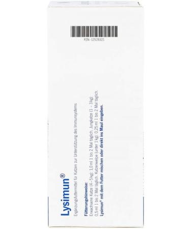 LYSIMUN Supplementary Food for Cats - 100 ml | Enhance Your Cat's Health - International Shipping Available - Buy Online on GoSupps.com