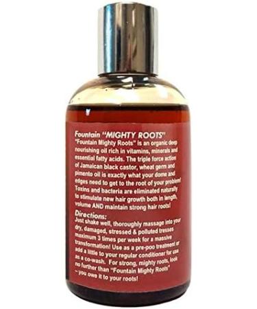 Fountain Mighty Roots Organic Edge Growth Treatment Jamaican Black Castor & Pimento Oil Satin Cap 4 oz - Boost Hair Growth Up to 3x - Buy Online on GoSupps.com