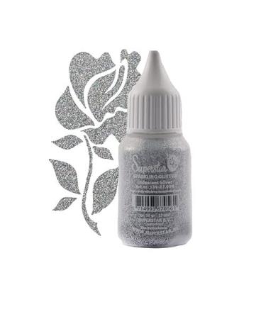 Superstar Premium Glitter Powder (Shimmering) | Body & Face Glitter Powder | 10g | Silver