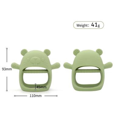 KRA Silicone Baby Teething Toy | BPA Free | Anti Choking Hazard | Handheld Teething Soothing Toy for Infants 3+ Months (Powder Blue) - Buy Online on GoSupps.com
