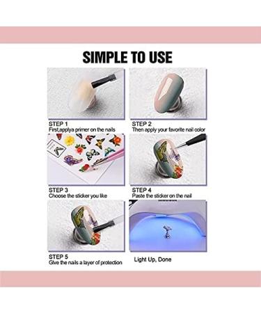 Diduikalor Sun Star Nail Stickers - 3D Self-Adhesive Heart Decals for Manicure Decor - Rose Gold Silver Design - Pack of 3 Sheets - Buy Online on GoSupps.com