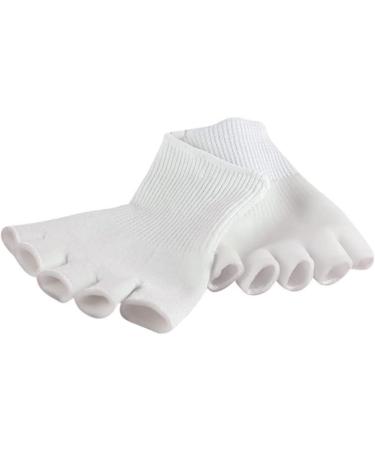 POPETPOP 3 Pairs 5 Sock Gel White Toe Cover Miss Non-Slip - Buy Online on GoSupps.com