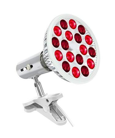 Bestqool Red Light Therapy with Light Socket, 660nm & 850nm 18 LEDs Near Infrared Light Therapy Devices, High Irradiance LED Therapy Device for Skin and Pain Relief Red/Nir 2