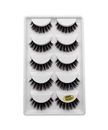 10 pairs of false eyelashes with eyelash tweezers 3D natural wrong eyelashes reusable handmade thick multi-layered fluffy false eyelashes make-up eyelash extension # g600