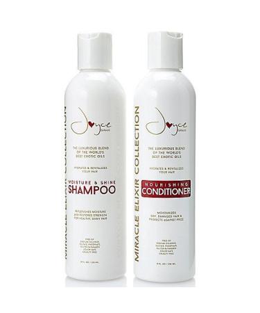 Joyce Giraud Moisture & Shine Shampoo and Nourishing Conditioner Duo Hydrates & Adds Shine 2x8 Fl. Oz