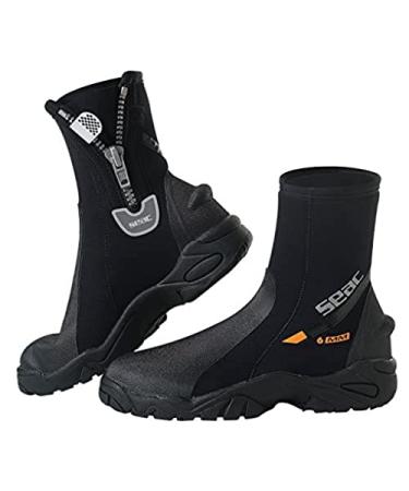 SEAC Pro HD 6mm Neoprene Wetsuit Boots with Side Zipper Large