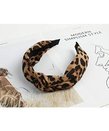Stylish Leopard Print Hair Band for Women & Girls | Wide Knotted Headband & Hair Accessories - Buy Online on GoSupps.com