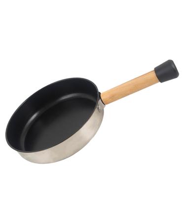 CIMAXIC Camping Portable Pan Non Stick Fry Pan Flat Skillet Griddle Pan Pans Non Stick Cooking Utensils Camping Cookware Camping Frying Pan Handheld Pan Stainless Steel Egg Pancake Skillet