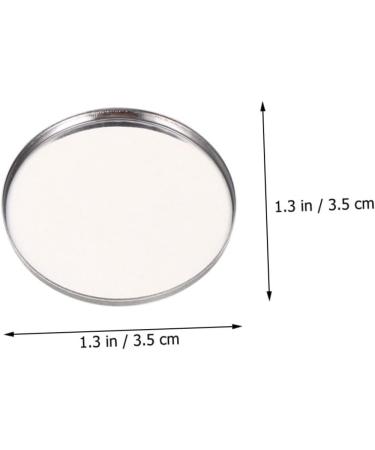 Housoutil Women Supplies 50pcs Eye Shadow Disk Travel Highlighter Stainless Steel Cosmetic Plate - Buy Online on GoSupps.com