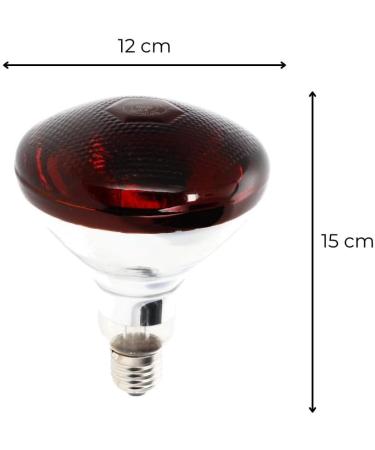 GarPet 100W Infrared Heat Lamp for Animals - Red Light Bulb for Poultry Terrariums & Pets - Buy Online on GoSupps.com