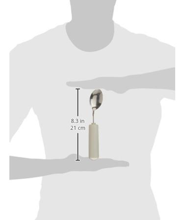 Homecraft Queens Left-Handed Angled Spoon - Lightweight Ergonomic Adaptive Cutlery for Limited Grasp - Easy-to-Grip Handle - Independent Eating Aid - Buy Online on GoSupps.com