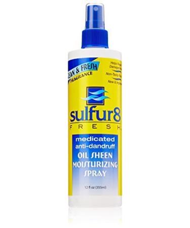 Sulfur8 Fresh Oil Sheen Moisturizing Spray 12 Ounce by Sulfur 8
