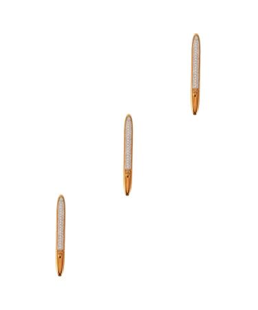 Beavorty 3pcs self adhesive mascara eyeshadow pencil eyeliner black Self-adhesive Eyeliner tight Paste drill 1 count (Pack of 1) Goldenx3pcs