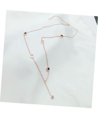 CALLARON Necklace Women Black Choker Black and White Double-sided Pendant Korean Version Miss Clavicle Chain - Buy Online on GoSupps.com