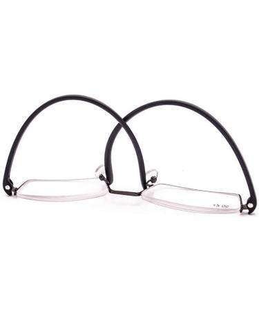 Kokobin Ultra-Light TR90 Reading Glasses for Men & Women - Half-Frame Black +1.5 Diopters with Case | International Shipping Available - Buy Online on GoSupps.com