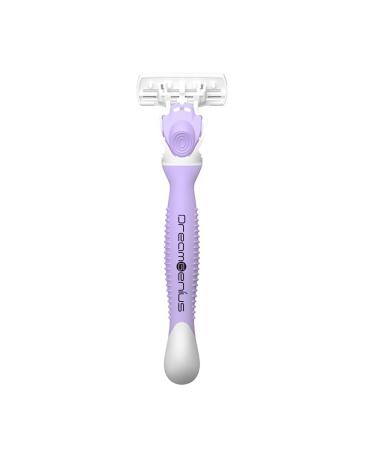 DreamGenius Women's Razors - 6-Blade Shaving Set with 2 Handles & 19 Refills | Non-Slip Travel Pack in Purple - Best Value for Smooth Skin - Buy Online on GoSupps.com