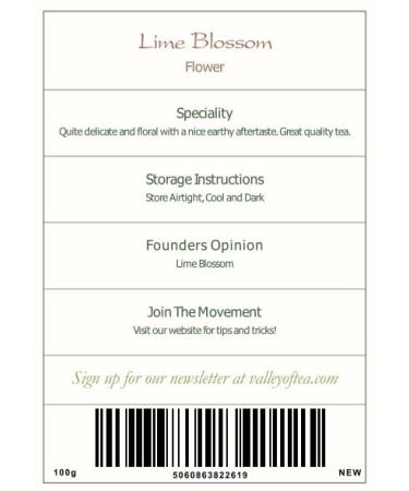 Linden Blossom Organic Tea - Tilia Flower Tea 100g | Buy Premium Organic Linden Tea Online - Buy Online on GoSupps.com