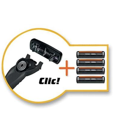 BIC Flex 3 Hybrid Razor Set for Men - 3 Blades 1 Razor Handle & 4 Replacement Blades - International Shipping Available - Buy Online on GoSupps.com