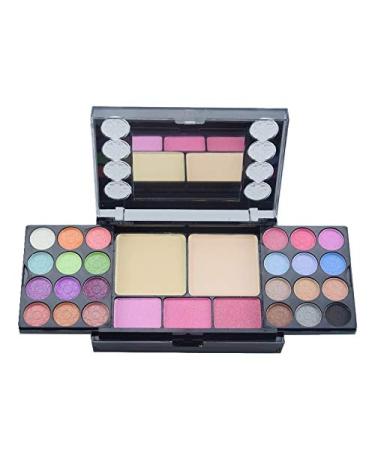 33 Bright Colors Eyeshadow Palette with Lip Gloss, Blush, Brushes | Highly Pigmented Cosmetic Makeup Kit - Buy Online on GoSupps.com