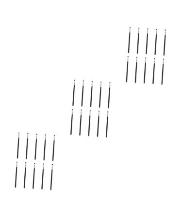 NOLITOY 30 Pcs Angled Eyebrow Brush Eyeliner Brush Eyebrow Applicator Angled Brush Cosmetic Set Bridegroom 13X0.2cmx3pcs Blackx3pcs