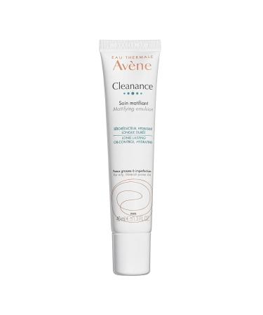 Eau Thermale Avene - Cleanance Mattifying Emulsion Lotion - Matte Finish - 24 Hour Hydration For Oily  Blemish-Prone Skin - 1.35 fl.oz. (Pack of 1)
