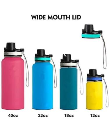 Auto Flip Lids for Hydro Flask Water Bottle Wide Mouth 12  16 18  32  40  64 oz  Flip Lids Replacements BPA-Free and Leak Proof 2 auto flip - Buy Online on GoSupps.com
