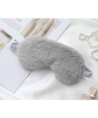 HappyDaily Set of 4 Plush Sleep Masks with Foam Ear Plugs and Travel Pouches (White/Pink/Champagne/Grey) - Buy Online on GoSupps.com
