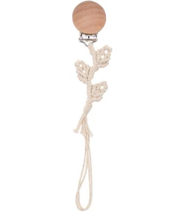 GLASSNOBLE Pacifier Chain - Woven Cotton Rope Baby Clip Holder | International Shipping - Buy Online on GoSupps.com