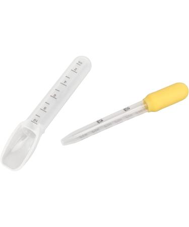 Baby Liquid Medicine Dropper Spoon | Food Grade Silicone Feeding Dispenser | Clear Scale Kids Oral Medicine Kit | for Toddler Infant Newborn (Yellow) - Buy Online on GoSupps.com