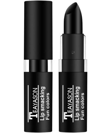 Long-Lasting Black Matte Lipstick - Waterproof High Pigment Non-Stick Cup | Dark Color Makeup - Buy Online on GoSupps.com