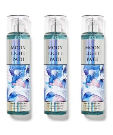 Bath and Body 3 Pack FINE FRAGRANCE MIST 8 fl oz / 236 mL (Packaging may Vary) (MOONLIGHT PATH) - Buy Online on GoSupps.com