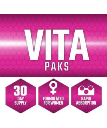 Pro Line Vita-Paks for Women | Complete Athlete Formula in 1 Pack | Adrenal Support Blood Sugar Regulation Bone & Teeth Health Hair Nail & Skin Health Immune Support Eye Vision Health | 30 Packets (Pack of 1) - Buy Online on GoSupps.com