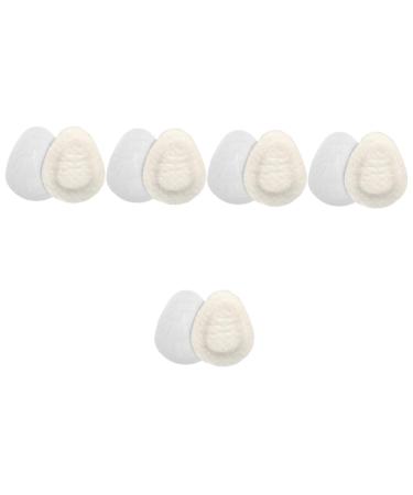 FOMIYES Sponge Forefoot Pad 5 Pairs Felt Foot Pad Pads Insoles Metatarsal Pads Women of Foot s for Heels Half Shoe Cushions Floor Mat Patch White