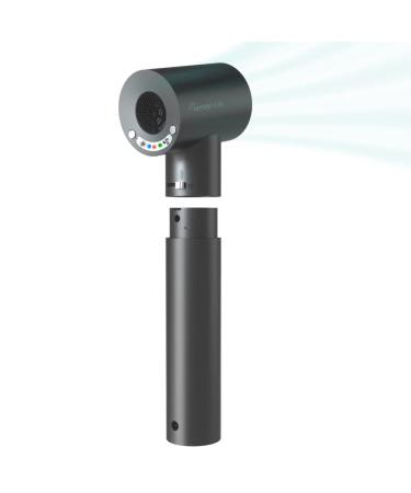 Smart Hair Blower with Temperature And Air Speed Switch Adjustment Built-in Lithium Battery Portable Cordless Hair Dryer Suitable for Travelling Use (metal gray)
