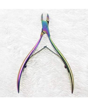 Cuticle Scissors - 1pc Rainbow Cuticle Nipper Chameleon Nail Cuticle Nipper Clipper Cutter Dead Skin Remover Manicure Nail Art Tool - Buy Online on GoSupps.com