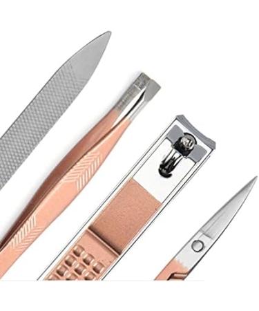 SVAASA Nail Clippers Nail Cutter Set Nail Clipper Set Leather Bag Rose Gold Stainless Steel Nail Clipper Nail Cutting Nail Trimmer Toe - Buy Online on GoSupps.com