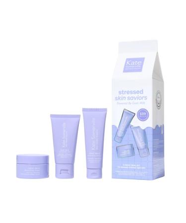 Kate Somerville Stressed Skin Saviors Travel Kit Goat Milk Cleanser Cream and Body Lotion Holiday Gift Set