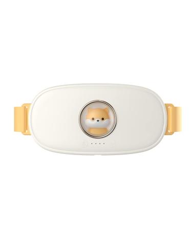 Puooifrty heating belt pain relief warm with uterus to keep warm pain menstruation menstruation menstruation female heated massage belt white