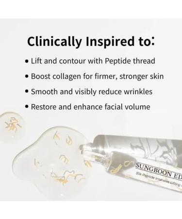 Korean Anti-Aging Serum for Wrinkle Care & Plumping - Silk Peptide Intensive Lifting Ampoule Deep Collagen Serum Lifting Smoothing Hydrating Improving Elasticity (40ml) 1.35 Ounce (Pack of 1) - Buy Online on GoSupps.com
