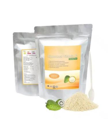 Vitamine C liposomale + poudre d'extrait standardis de corossol - Poudre 150g pur 100% naturel sans additif - Pour soupe smoothies caf boissons p tisseries