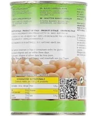 La Fiammante Cooked Italian Cannellini Beans 400g - Buy Online on GoSupps.com