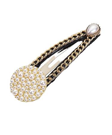 Round Crystal Hair Clip for Girls Easter Gift Bangs Side Hair Clip
